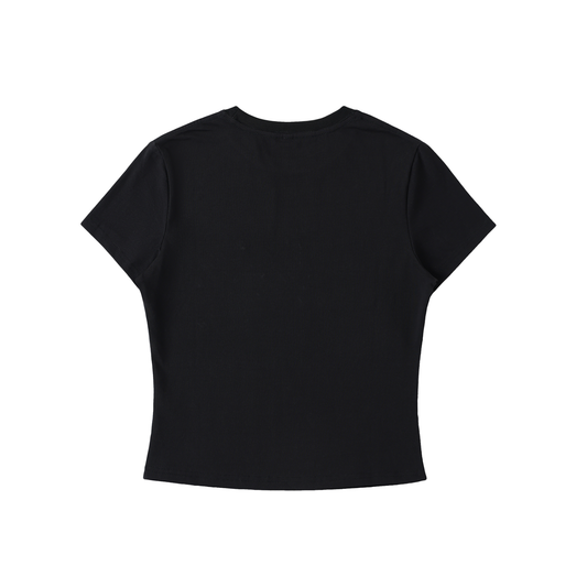 FATLN Black Bodycon T-Shirt