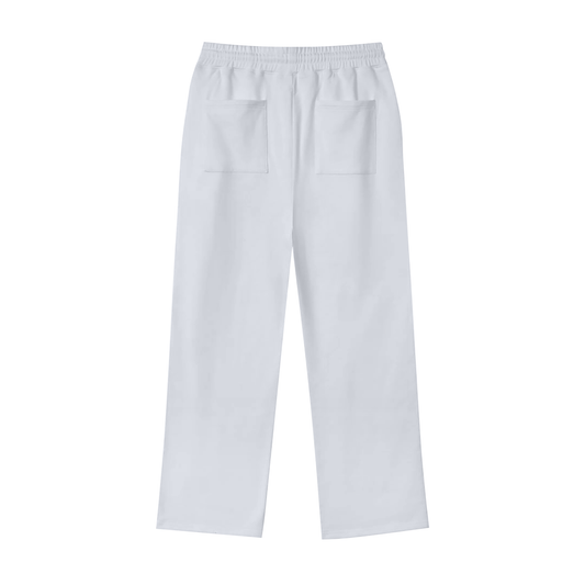 LN White Straight Leg Sweat Pants