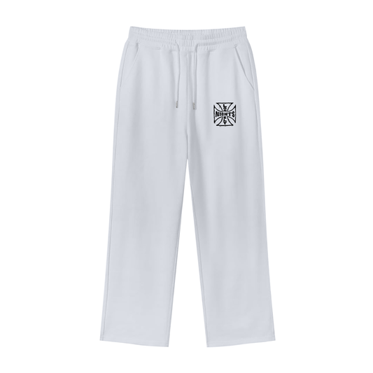 LN White Straight Leg Sweat Pants